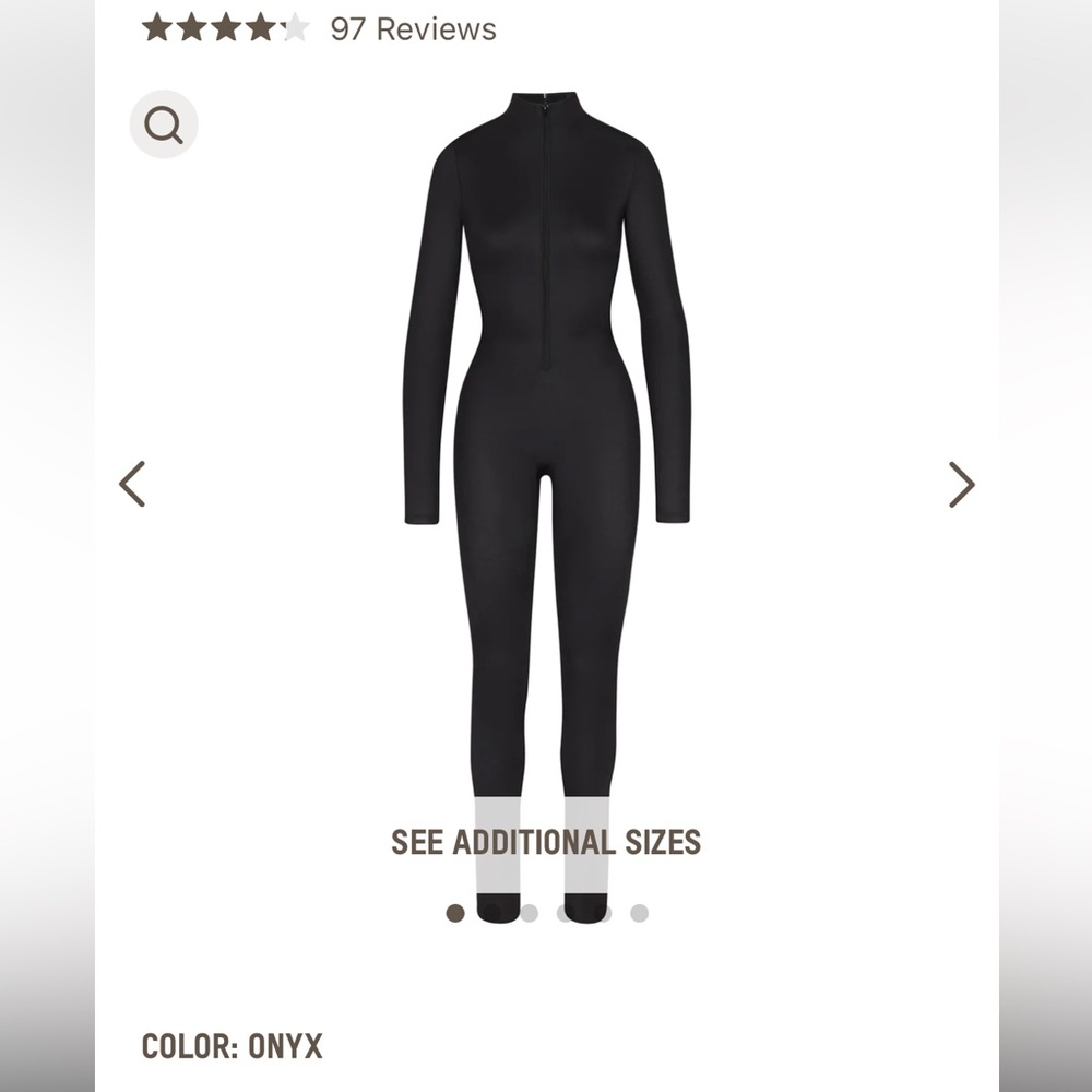 Skims Mock Neck long Sleeve Onesie